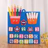 1 Set Kids Felt Math Board with 45301 Numbers Operation Symbols Addition Subtraction