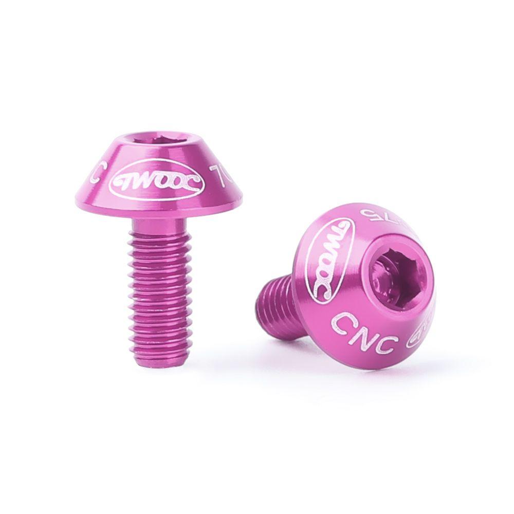 2pcs Colorful Aluminum Alloy Bicycle Cage Holder Screw Stainless Steel Screw Bolts Water Bottle