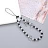 Korean Love Heart Beaded Phone Chain & Keychain Set for Women