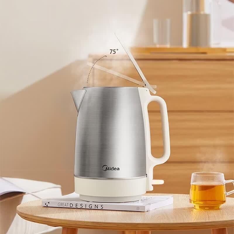 Midea Электрический чайник из нержавеющей стали 1,7 л, штепсель CN (адаптер в комплекте)