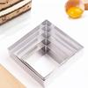 5 шт. квадратных колец для торта, набор колец для муссового торта, кольца для тарталеток, формы для блинов, инструменты для выпечки, кухонные гаджеты, кухонные аксессуары