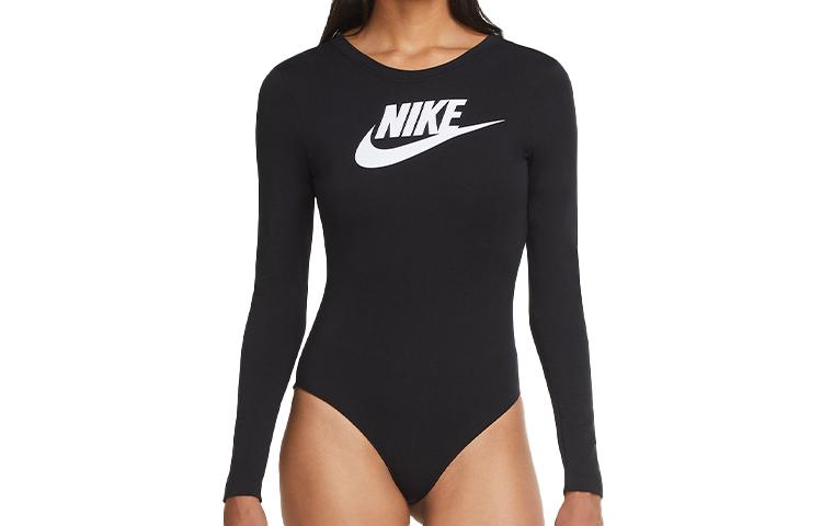 Nike Слитные купальники Женский черный треугольный слитный купальник CU6503-010