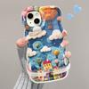 Масляная живопись дом подходит для чехла на телефон Apple 16 Xiaomi 15pro двойной кронштейн 13 нишевый 14 противоударный 12 силиконовый xr