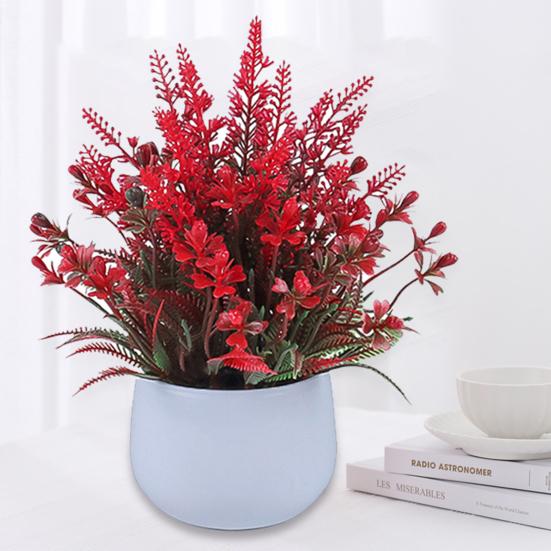 Искусственное растение бонсай, имитация лаванды, украшение для дома, свадебное украшение