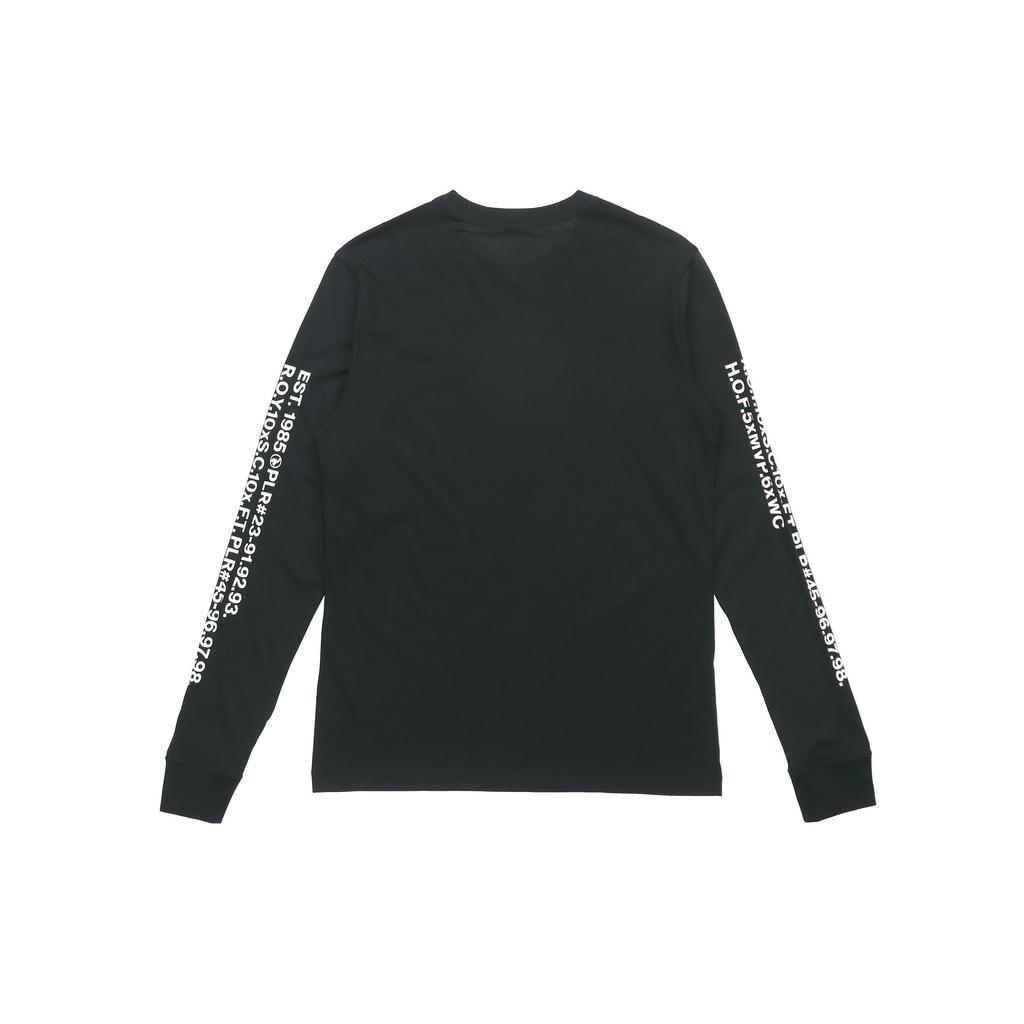 Jordan Embroidered Letter Print Casual Sport Crew Neck Long Sleeve T-Shirt Men Tops Black DC6647-010