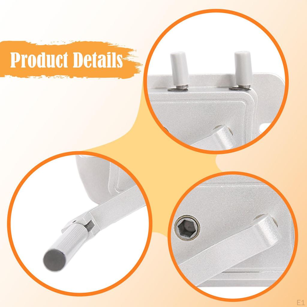 Lifter Hand Crank Clothing Hanger Accessory Replace Parts Aluminum Alloy Easy to Install Versatile