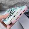 Чехол для iPhone 17 Pro Max Синий Пальто Узор с Пандой Кожаная Текстура Мягкий Силиконовый Чехол для Funda iPhone 16 Pro Max 15 14 13 12 11 Air 16E