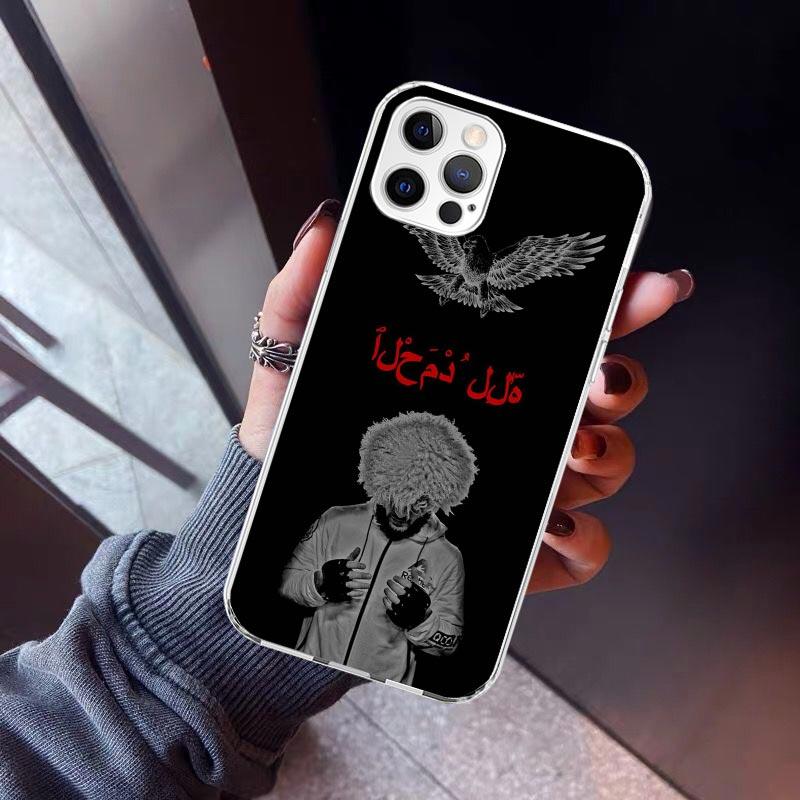 Чехол для телефона Хабиба Нурмагомедова для iPhone 17 Air 11 13 Mini 14 15 Plus 16 12 Pro Max 16E SE 7 8 С рисунком Мягкий ТПУ Задняя крышка 17