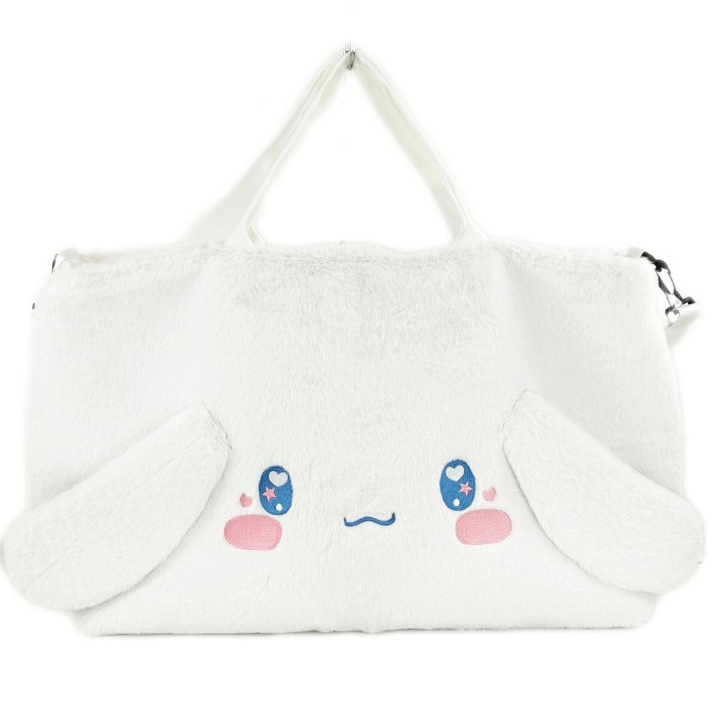 Yasuda Tsusho Die Cut Fur Boston Bag Cinnamoroll Height X Top Width 69 X Bottom Width 54 X Bottom Gusset 13 X Handle Circumference 46 X Handle Height