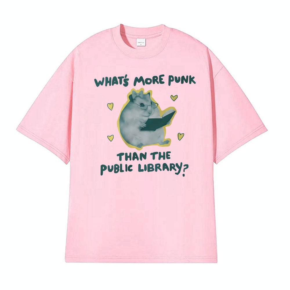 Funny Teacher Public Library Punk Unisex Bookworm Graphic Tshirts Men Women Fashion Vintage T Shirt High Quality Casual Tshirt