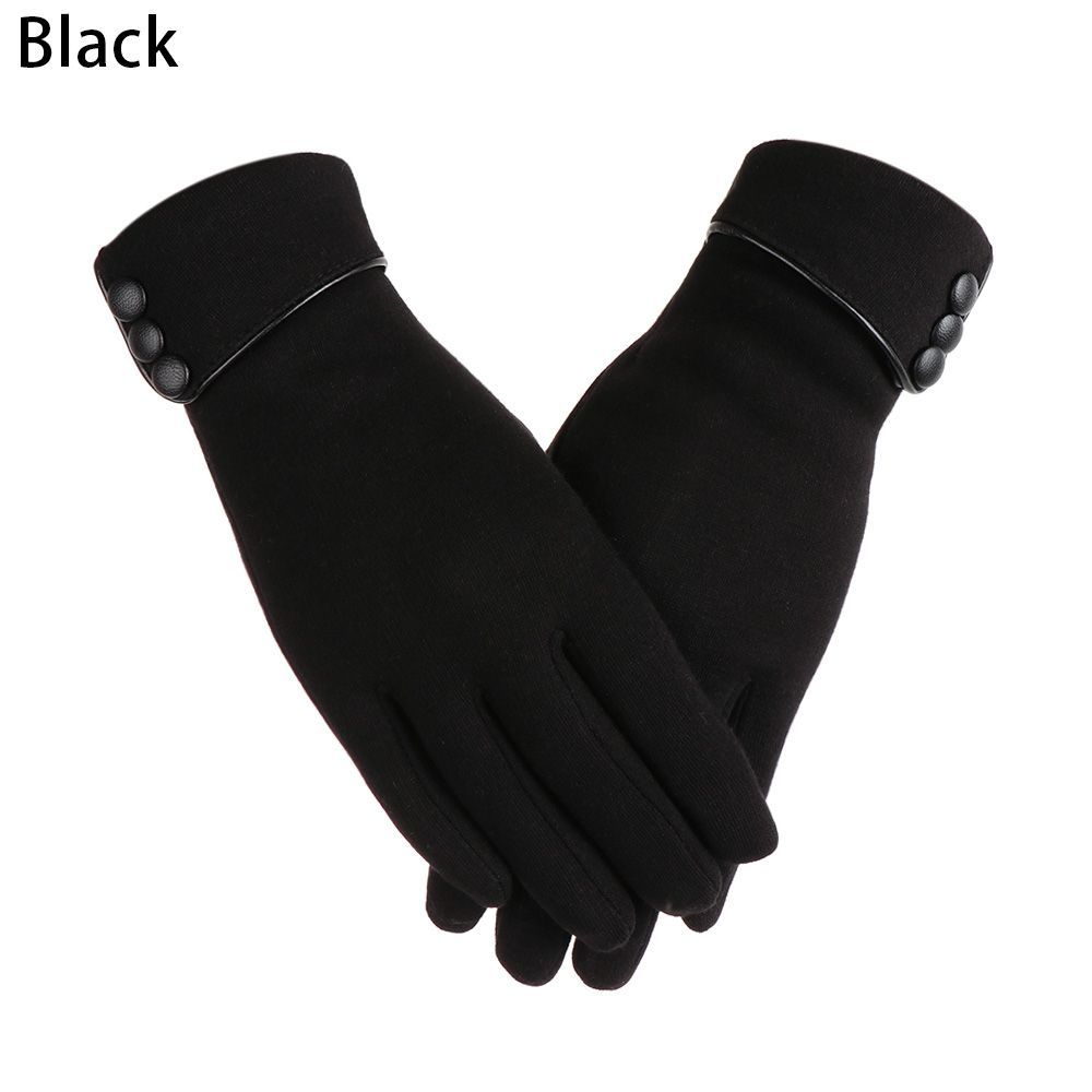 Women Thicken Winter Warm Plus Velvet Driving Mittens Touch Screen Gloves Skiing Gloves