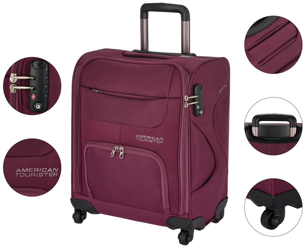 Чемодан Carry Case MB Soft Spinner 39 л разрешено Гарантия включена 45 см кг Виноград [American Tourister] Ручная кладь 2.6