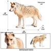 Cross-border Children's Solid Yellow Wolf & Gray Wolf Pup Ornamental Toys