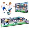 Футбольные игры для детей Футбольный игровой набор для мальчиков Коврик для футбола в помещении с целевыми зонами Тренировочные броски Улучшение навыков Футбольные подарки для детей
