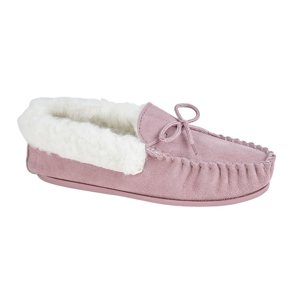 Mokkers Womens/Ladies Suede Emily Moccasin Slippers