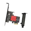 Карта расширения USB3.2 GEN2 передняя TYPE E 10 Гбит/с Поддержка KEY A TYPE E PCIE 3.0 2X Интерфейс Карта расширения для Win8 для