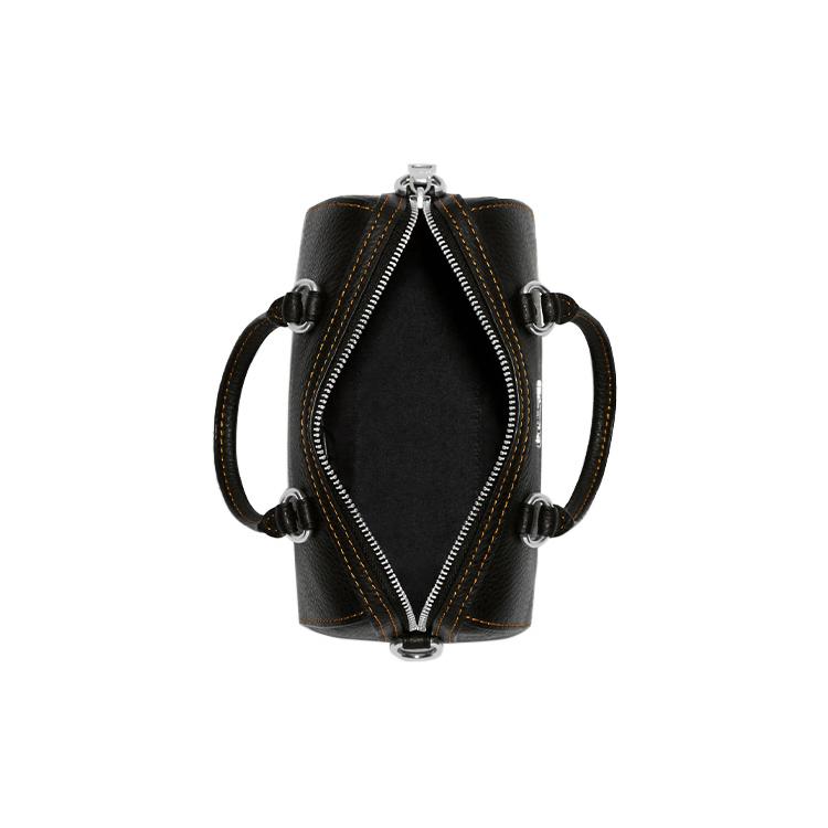 New COACH Rowan Refined Pebbled Cow Leather Handbag Shoulder Bag Crossbody Bag Mini Women's Black CD444-SVA47