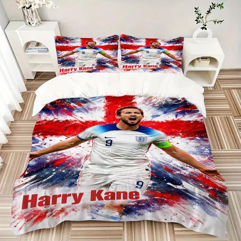 3Pcs Harry Kane Celebration Poster Bedding Sets For All Sizes New 3D Printed Bed Cover Comforter Duvet Cover Pillowcase Bedroom Decoration