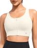 Yvette Sports High Plus Кружево Интегрированные Размеры S Белый Женский Нескользящий Бюстгальтер, Застежка спереди, Поддержка, Размеры, Сетка, Влагоотводящий, Быстросохнущий,