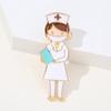 Brooches Badge Metal Enamel Pins Doctors Gold Lapel Pin Vintage Jewelry Cartoon Nurse Brooch