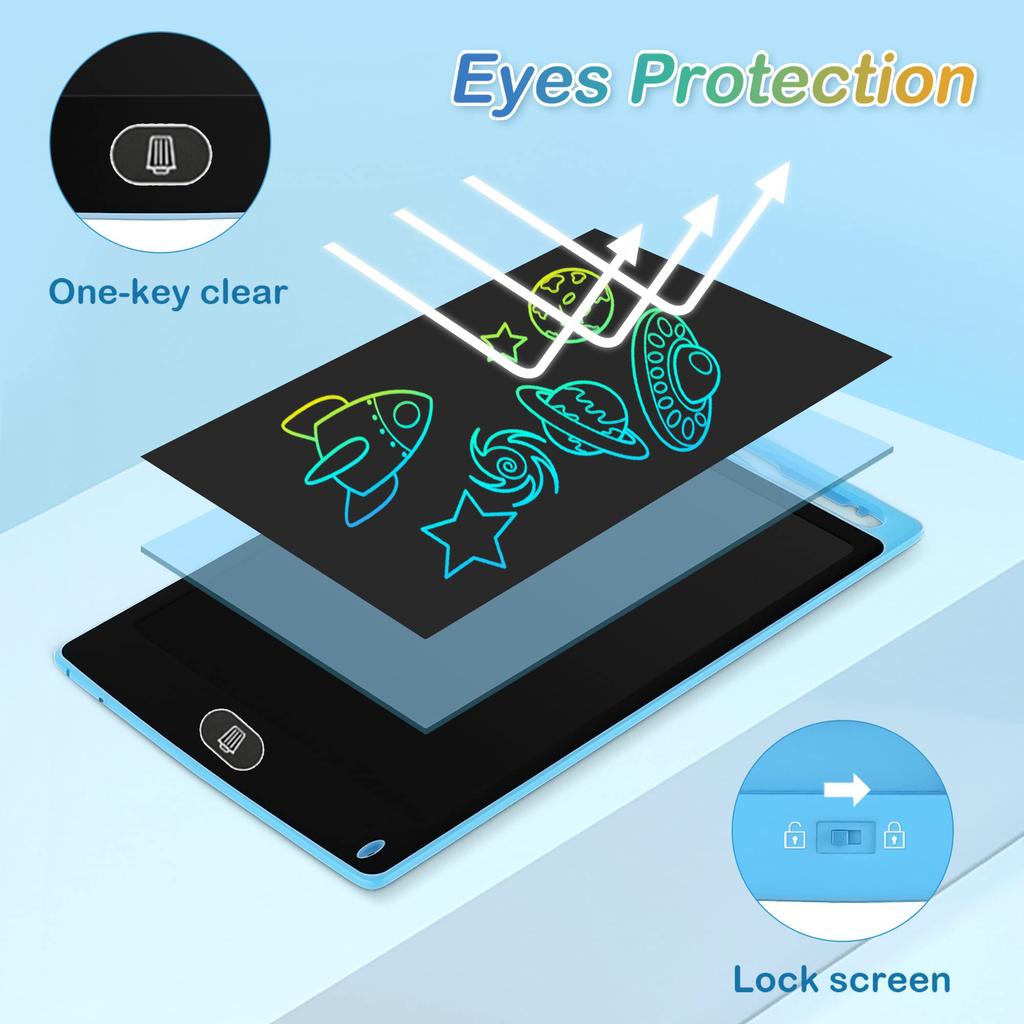 8,5-дюймовая электронная доска для письма с ЖК-дисплеем, детская доска для письма, подарки на ДНИ РОЖДЕНИЯ ДЕТЕЙ, Хэллоуин, Рождество и Пасху