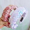 Fashion Hair Accessories  Sequin Fabric Sponge Plastic Hairband Headband Hair Band for Women