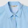 Bcbg Logo Embroidered Stripe Blouse B4s2b426