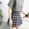 Plus Size Harajuku Short Skirt Korean Plaid Skirt Women Zipper High Waist School Girl Pleated Plaid Skirt Sexy Mini Skirt