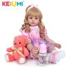 KEIUMI Fantasy 24 Inch Reborn Doll Cloth Body Lovely Princess Baby Doll Toys For Girl Children's Day Gift Kids Birthday Present