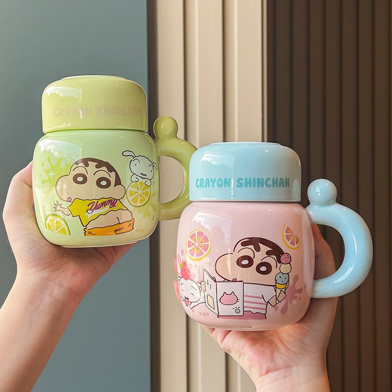 Подарок на день рождения Керамический чайник Crayon Xiaoxin Кружка для пары для девочек Офисная чашка для воды Сувенир для девушки