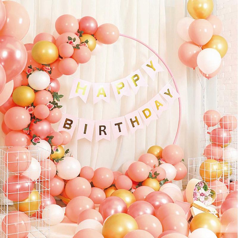 Balloon Arch Kit +Balloons Garland Birthday Party Baby Shower Decor Suit Letters/flags