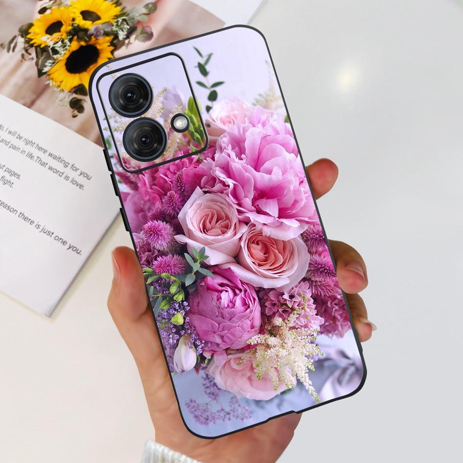 For Motorola Moto G84 5G Case 2023 New Stylish Butterfly Cat Slim Black Silicone Soft TPU Phone Cover For Moto G84 5G G 84 Coque