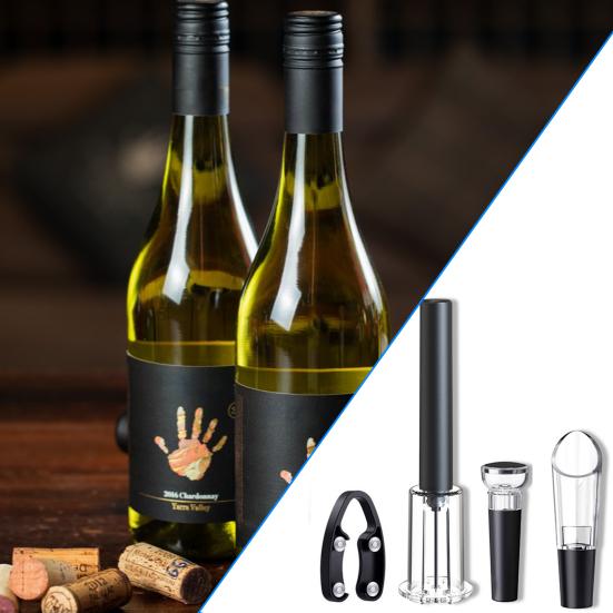 1 Set Bottle Opener Air Pressure Wine Opener Pneumatic Technology Efficient Cork Removal Tool for Home Bar