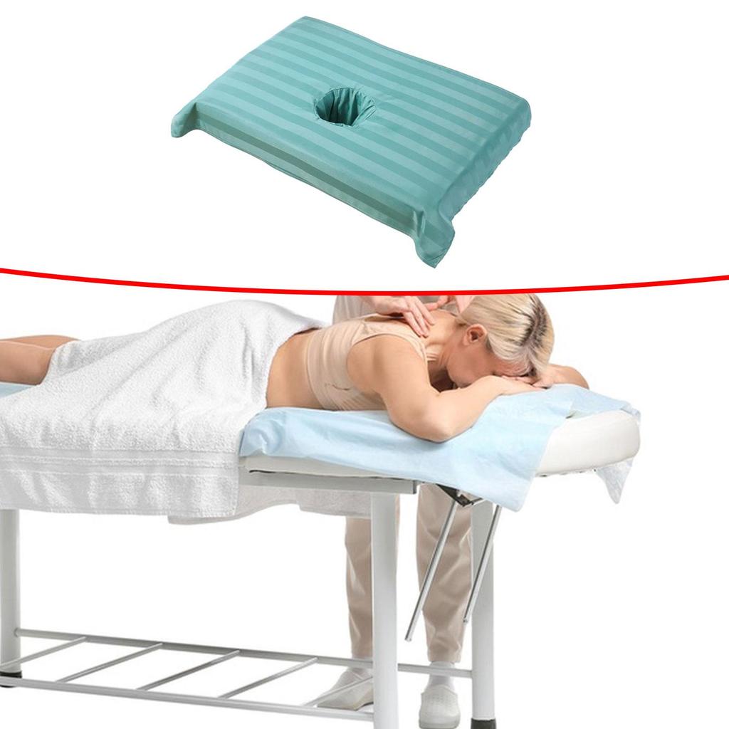 Soft Cotton Bed Cover Protector with Face Hole Comfortable Reusable Beauty Bed Sheet Full Cover for Massage Couch Daily Care
