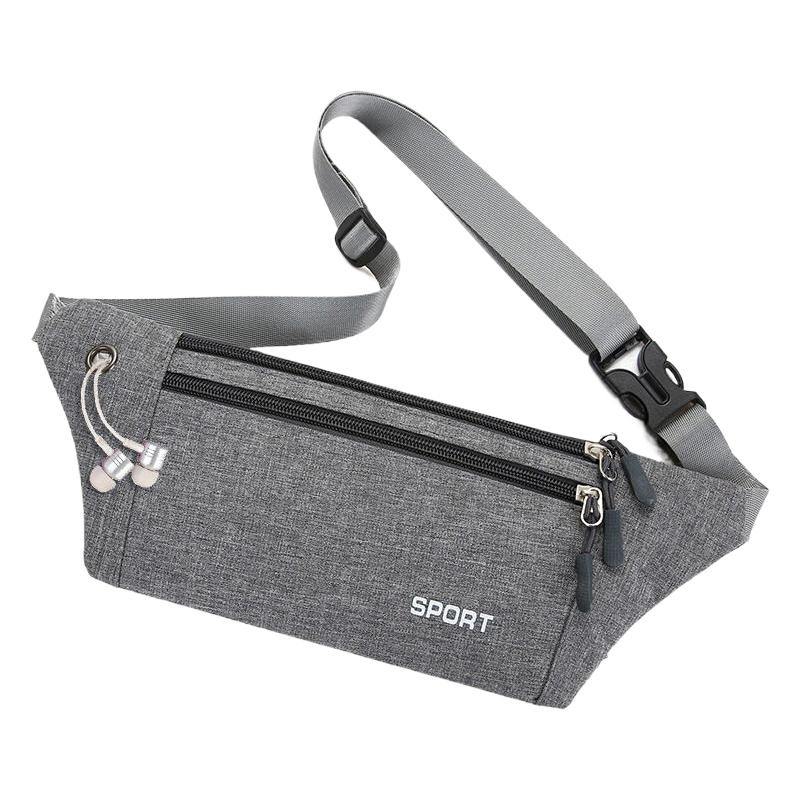 Оксфорд Ткань Fit Waistpack Мобильный поясной рюкзак мужской Спорт на открытом воздухе Отдых Бег Защита от кражи Ультратонкий Невидимый