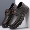 Высококачественная мужская обувь из натуральной кожи, толстая подошва, рабочая обувь, туфли для деловых встреч, обувь для собеседования