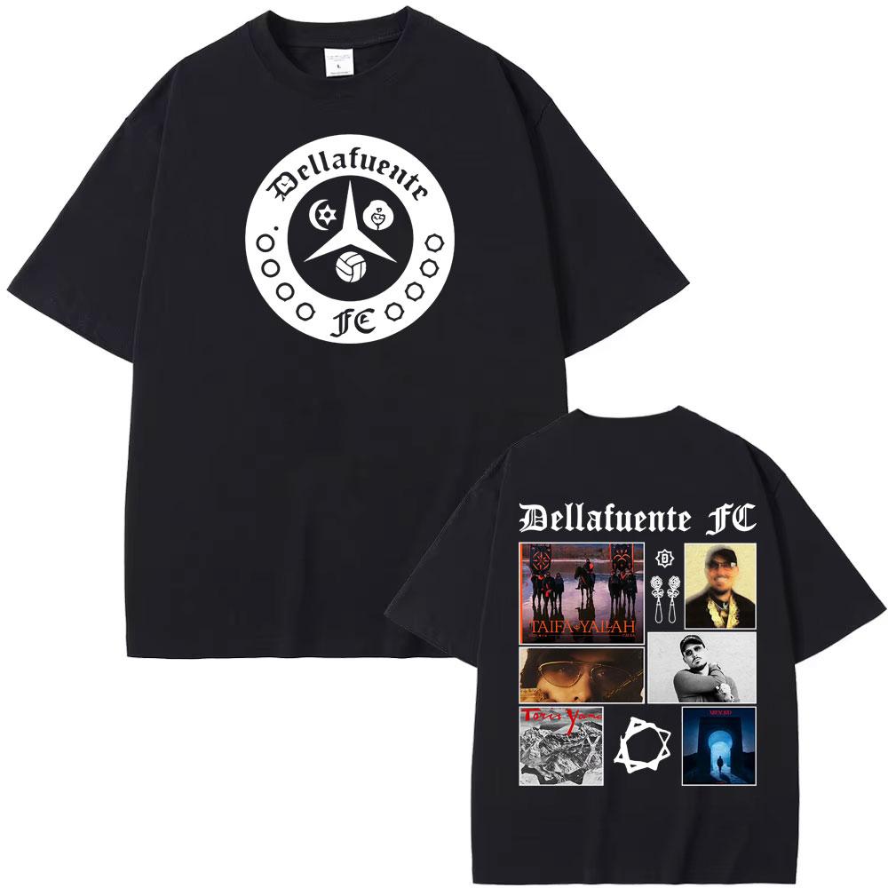 Rapper Dellafuente Tour Hip Hop Style Graphic T Shirt Men's Clothing Vintage Hip Hop Punk T Shirts 100% Cotton Hot Sale T-shirts