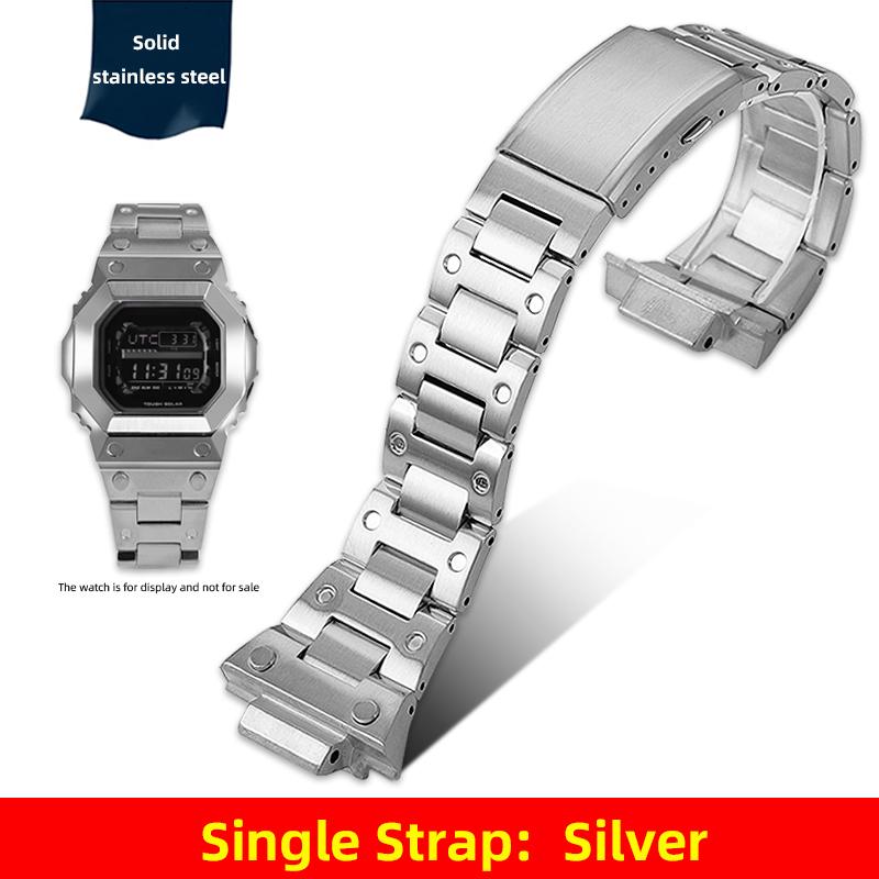 Мод-комплект для часов GX-56 Металлический корпус Браслет для Casio Giant G Square GXW-56BB GX-56BB/RC Ремешок из нержавеющей стали Аксессуары