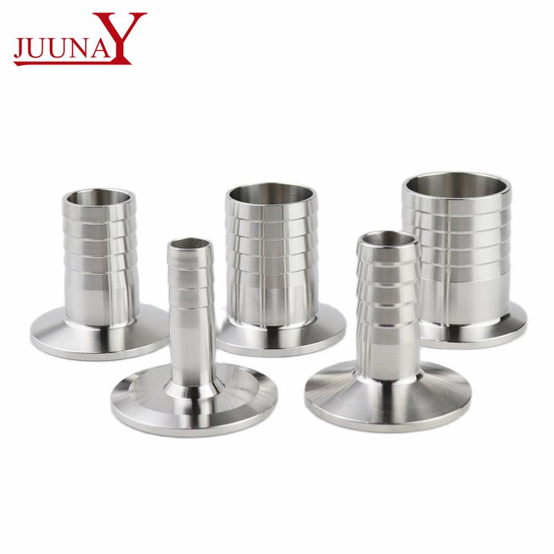 6mm/8mm/10mm/12mm/19mm/51mm Stainless Steel SS304 Sanitary Hose Barb Pipe Fitting Ferrule OD 50.5mm-64mm fit 1.5" 2" Tri Clamp
