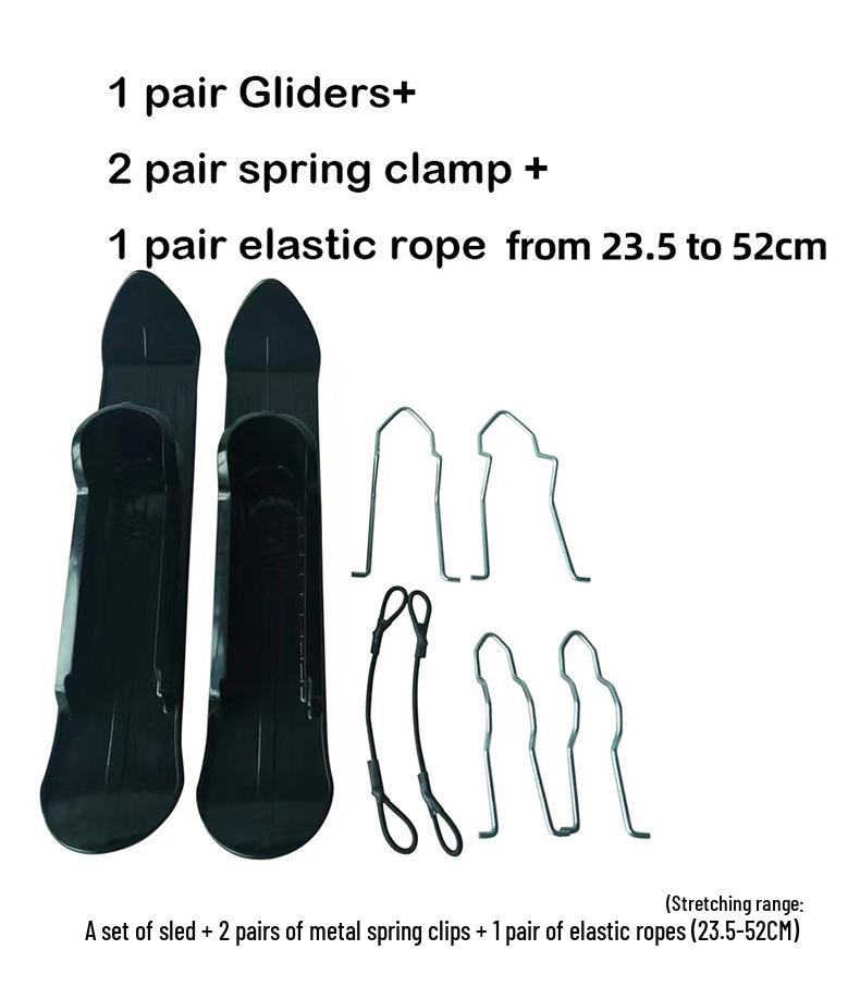 Сани-самокат двойного назначения: Детская лыжная платформа и аксессуары для коляски