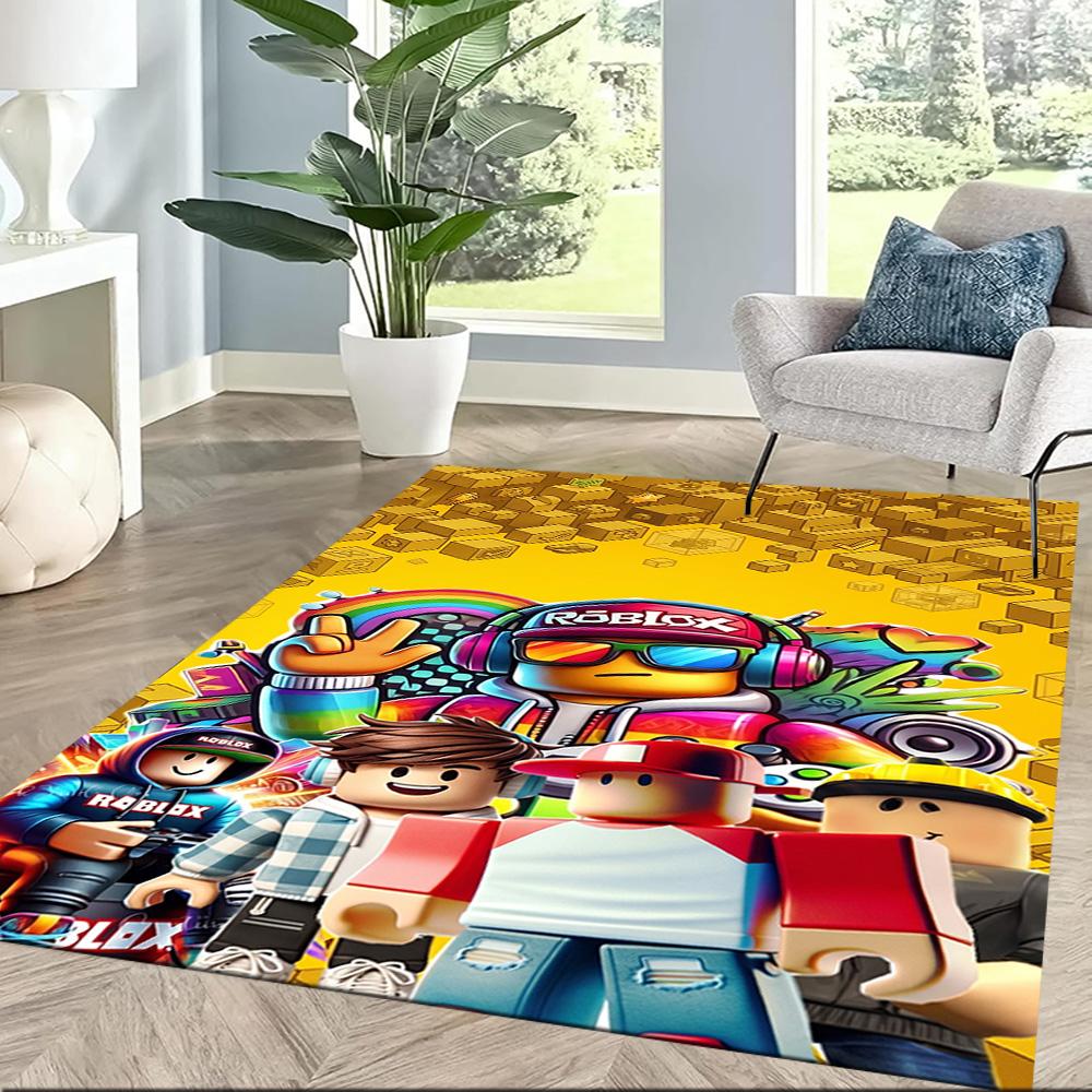 Roblox 347 Area Rug Design for Outdoor Living Rooms Balcony Hallway Anti-slip Rug Decorate Offices Perfect Gift for Women/Men