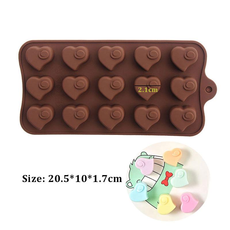 30-58 шоколадная форма ручная работа конфеты желе пудинг форма цветок сердце силиконовые формы инструмент для выпечки