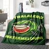 1 шт. Плед Watermelonini Tralalero Мягкий Фланелевый, Уютный Всесезонный Полиэстер, Идеально для Дома, Офиса