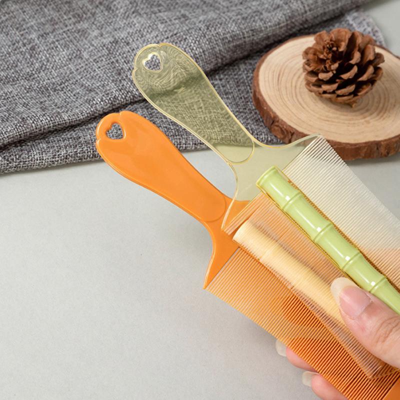 Пластиковый гребень от вшей, двухсторонний, с супергустыми зубцами, удаляет перхоть, очищает кожу головы, массажирует кожу головы, удаляет блох, инструменты для волос