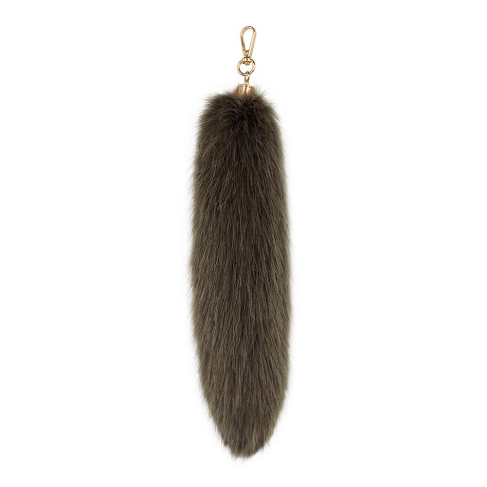 Long Hair Tail Hanging Keychain Bag Charms Plush Tail Keyring Fur Tails Pendant Women Ladies