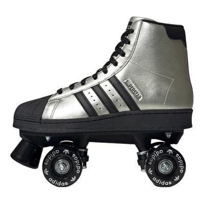 Originals Superstar 82 Roller Универсальные Удобные Повседневные Кроссовки для Образа Жизни Женские кроссовки Металлик-Серебристый JS4041