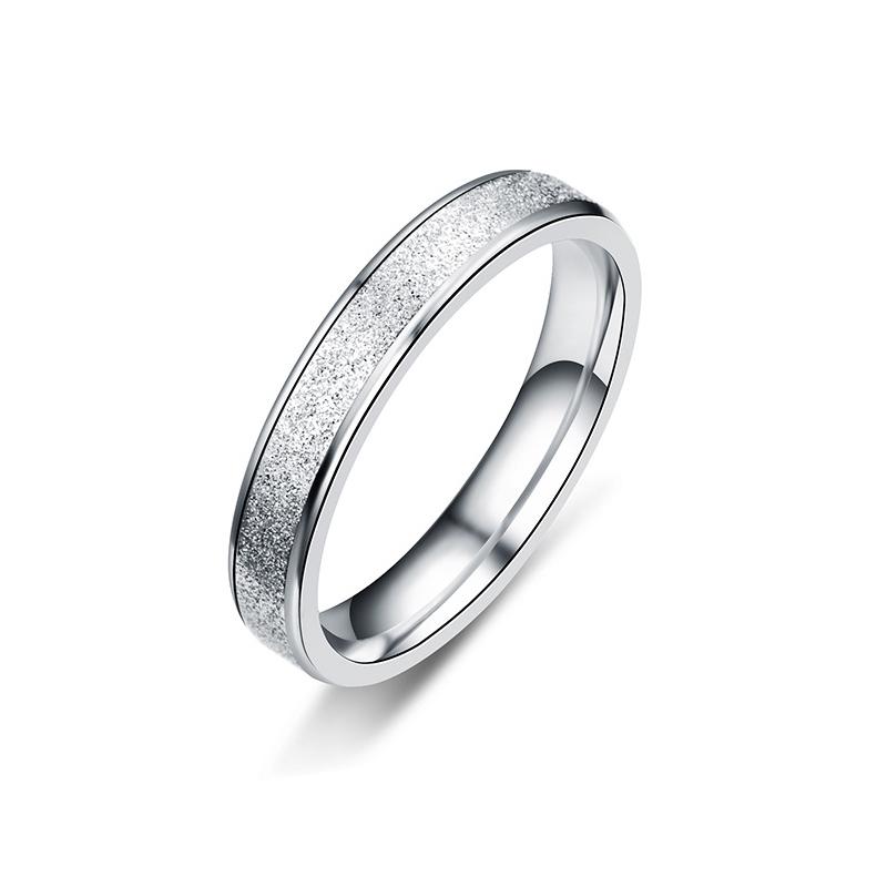 Розовое золото, серебро, матовое кольцо из нержавеющей стали для женщин и мужчин, титановое стальное кольцо, кольца для влюбленных, свадебные украшения