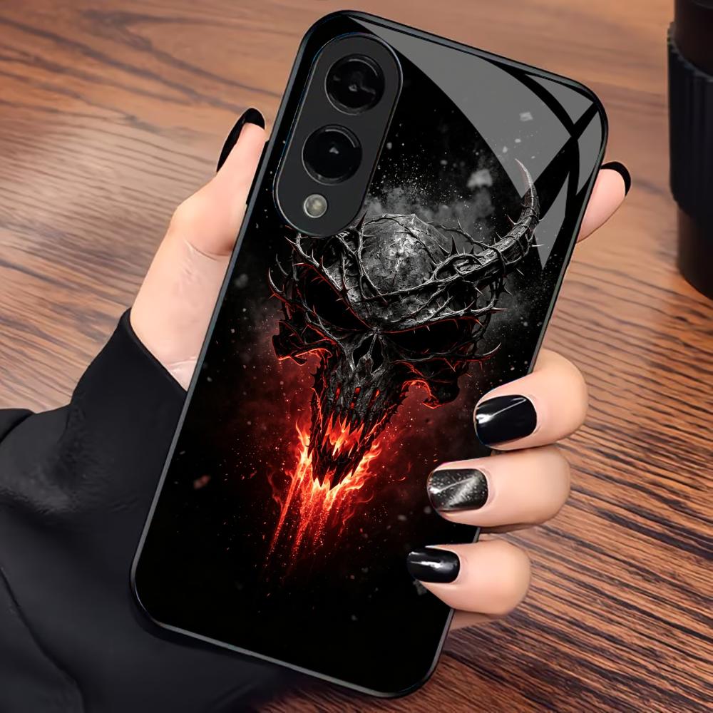Чехол для телефона 'Черепа из Ада Демон' s26 ultra case quad lock стекло для Samsung Galaxy S26 S25 S24 S23 S22 FE, Ultra, Plus