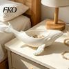 Скульптура горбатого кита, накопительная чаша, с полым желобом, 3D-печать, морской стиль, украшение для рабочего стола, для украшений и мелочей