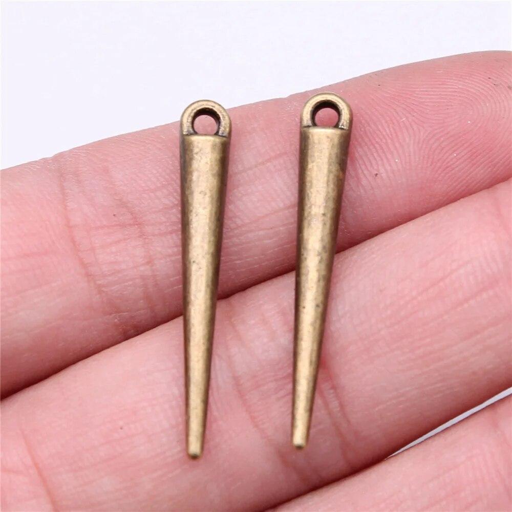 Компоненты конической подвески с обжимными концами и бусинами Женские аксессуары Популярные украшения